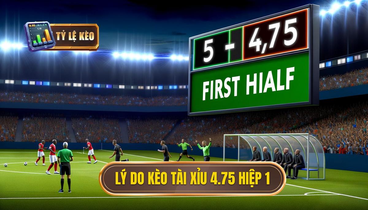 Tại sao lại xuất hiện kèo tài xỉu cao đến 4.75 hiệp 1_