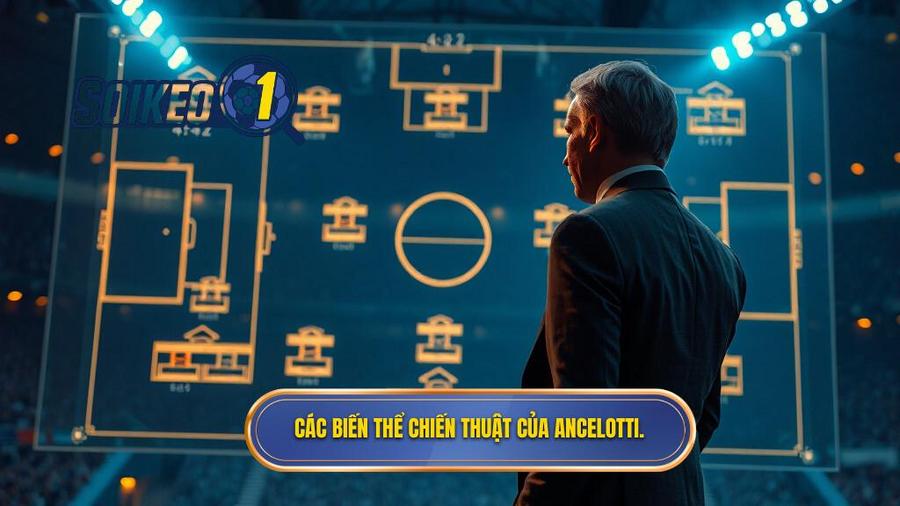 Những biến thể chiến thuật kinh điển của Carlo Ancelotti