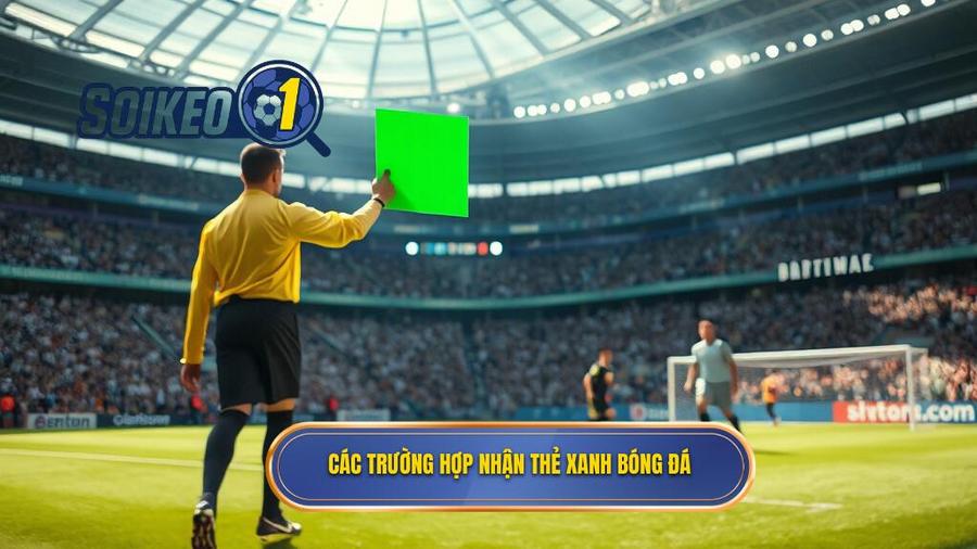 Những trường hợp được nhận thẻ xanh trên sân cỏ